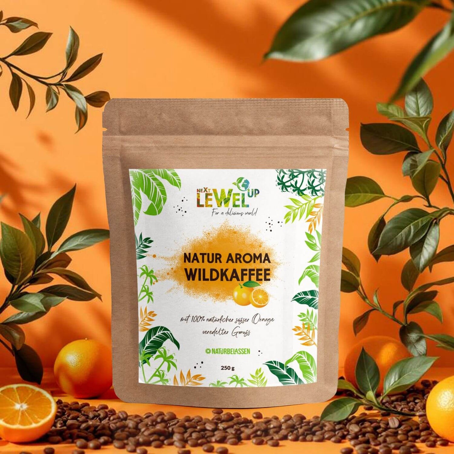 Natural flavored coffee (250g) Orange