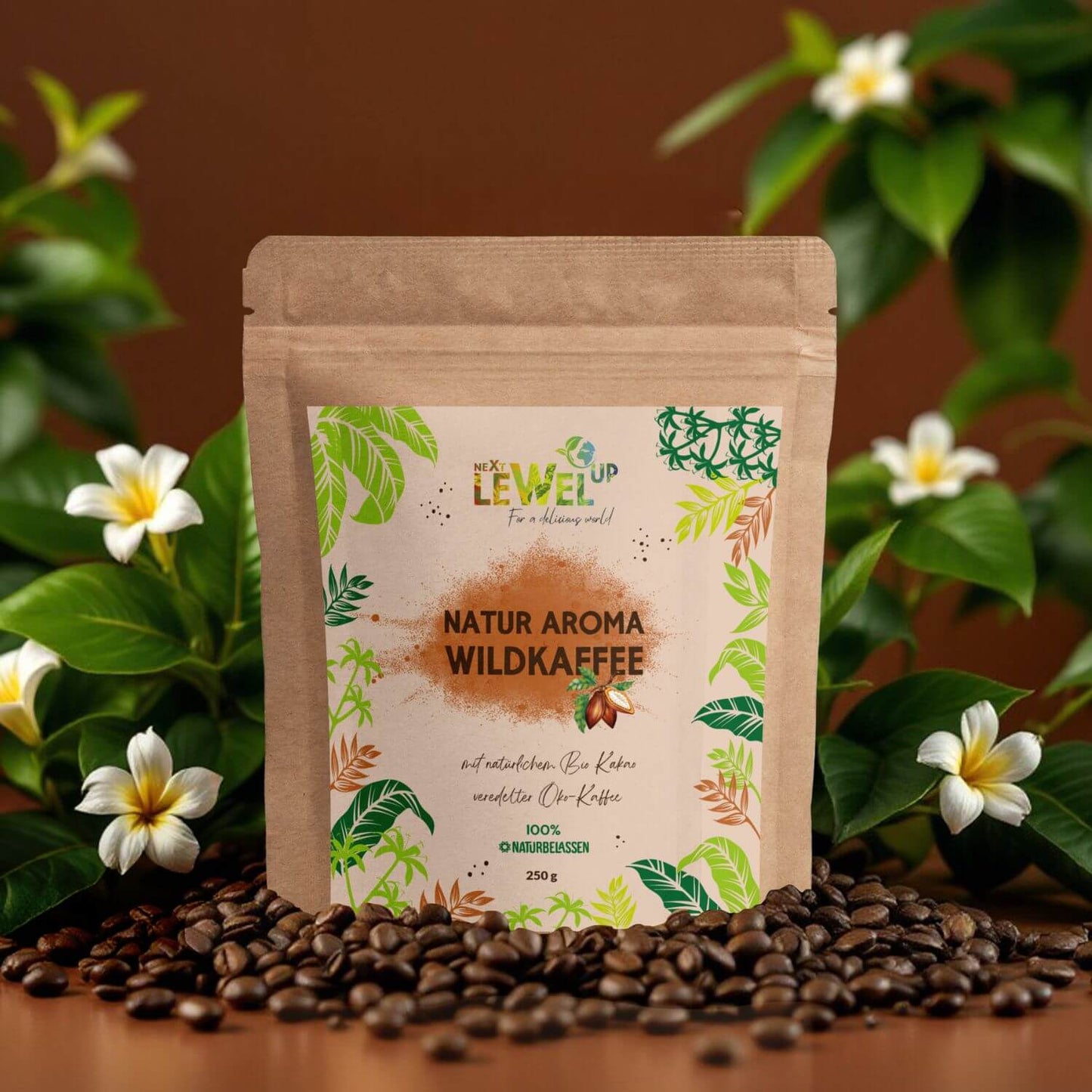Natural flavored coffee (250g) Cocoa