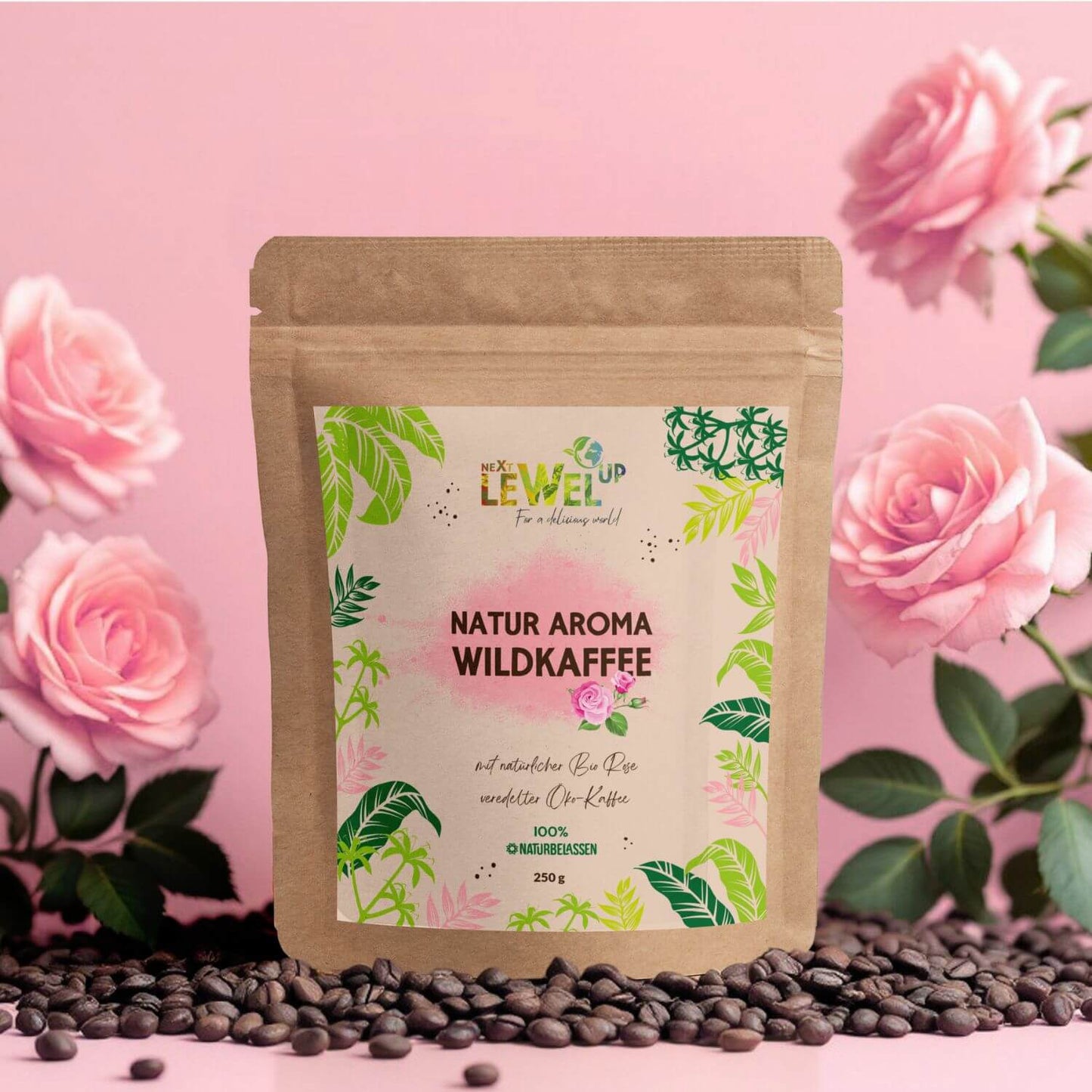 Natural flavored coffee (250g) Rose